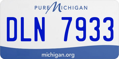 MI license plate DLN7933