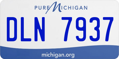 MI license plate DLN7937