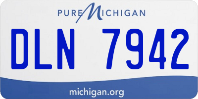 MI license plate DLN7942