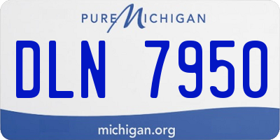 MI license plate DLN7950