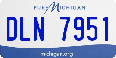 MI license plate DLN7951