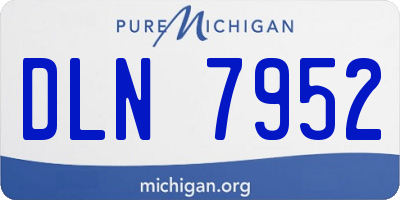 MI license plate DLN7952