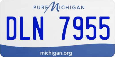 MI license plate DLN7955