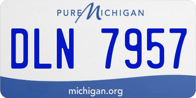 MI license plate DLN7957