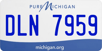 MI license plate DLN7959