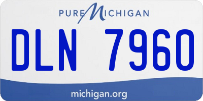 MI license plate DLN7960