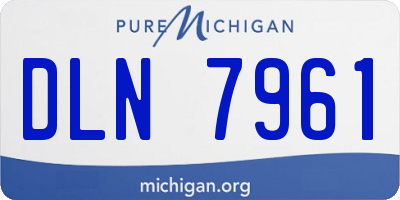 MI license plate DLN7961