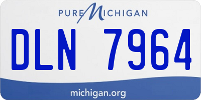 MI license plate DLN7964