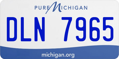 MI license plate DLN7965