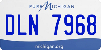 MI license plate DLN7968