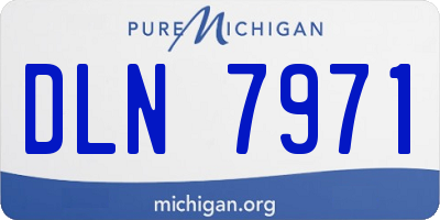 MI license plate DLN7971