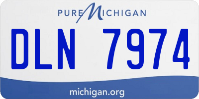 MI license plate DLN7974