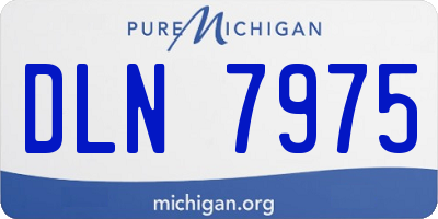 MI license plate DLN7975