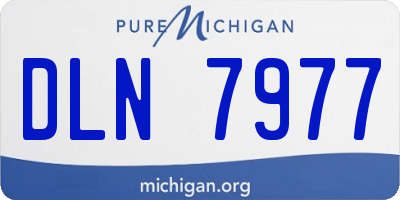 MI license plate DLN7977