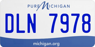 MI license plate DLN7978