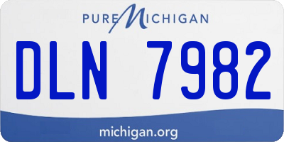 MI license plate DLN7982