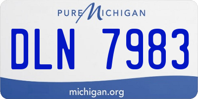 MI license plate DLN7983