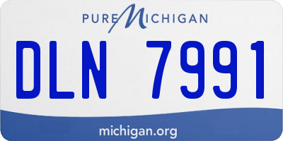 MI license plate DLN7991
