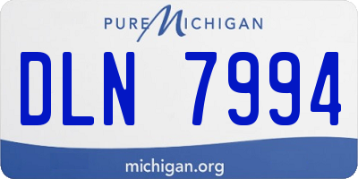 MI license plate DLN7994