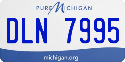 MI license plate DLN7995