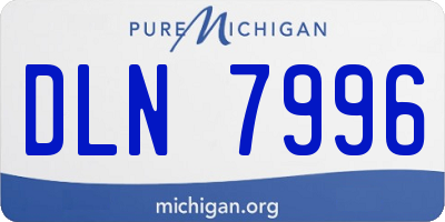 MI license plate DLN7996