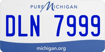 MI license plate DLN7999