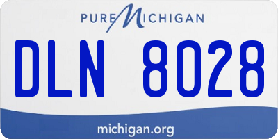 MI license plate DLN8028
