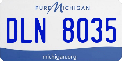 MI license plate DLN8035