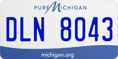 MI license plate DLN8043