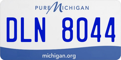 MI license plate DLN8044