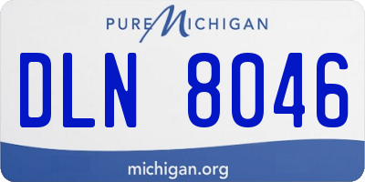 MI license plate DLN8046