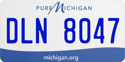 MI license plate DLN8047