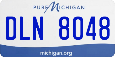 MI license plate DLN8048