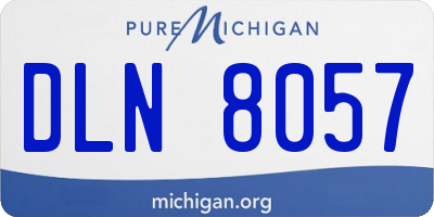 MI license plate DLN8057