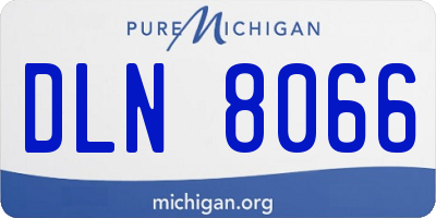MI license plate DLN8066