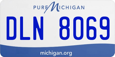 MI license plate DLN8069