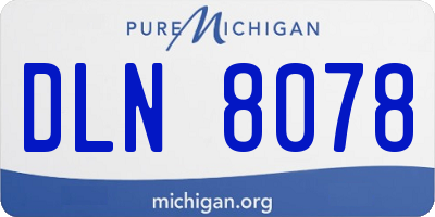 MI license plate DLN8078