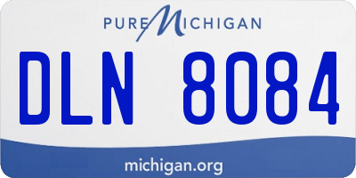 MI license plate DLN8084