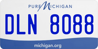 MI license plate DLN8088