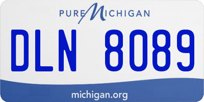 MI license plate DLN8089