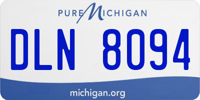 MI license plate DLN8094