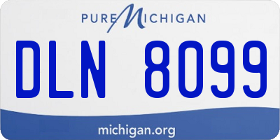 MI license plate DLN8099