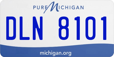 MI license plate DLN8101