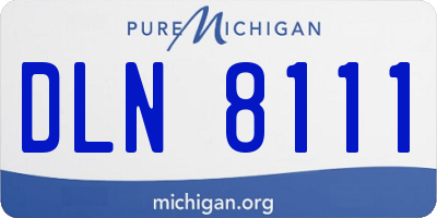 MI license plate DLN8111