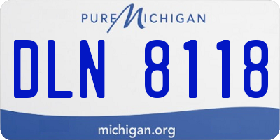 MI license plate DLN8118