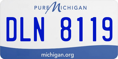 MI license plate DLN8119