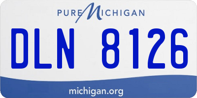 MI license plate DLN8126