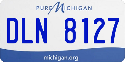 MI license plate DLN8127