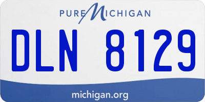 MI license plate DLN8129