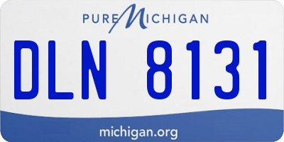 MI license plate DLN8131